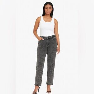 Fashion Nova Women's Straight Leg Stone Wash Jeans